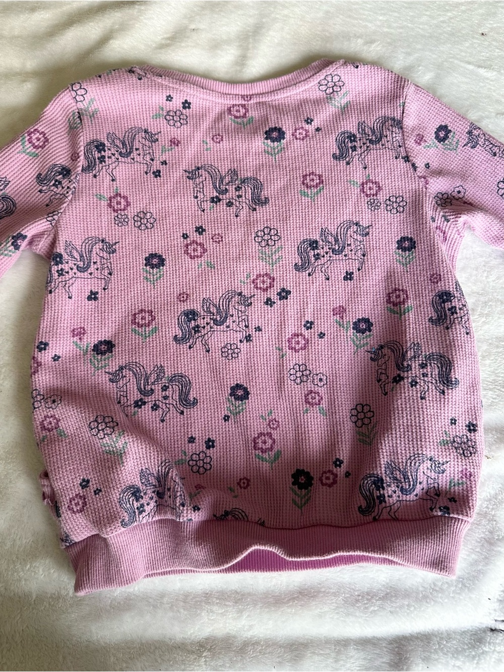Garanimals Pink Unicorn & Floral Print Sweatshirt